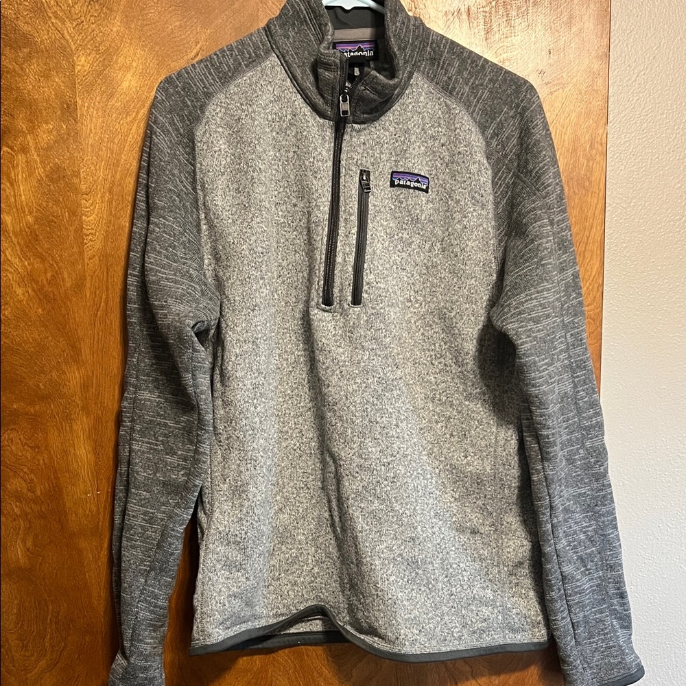 Patagonia Two-Tone Gray Fleece Pullover